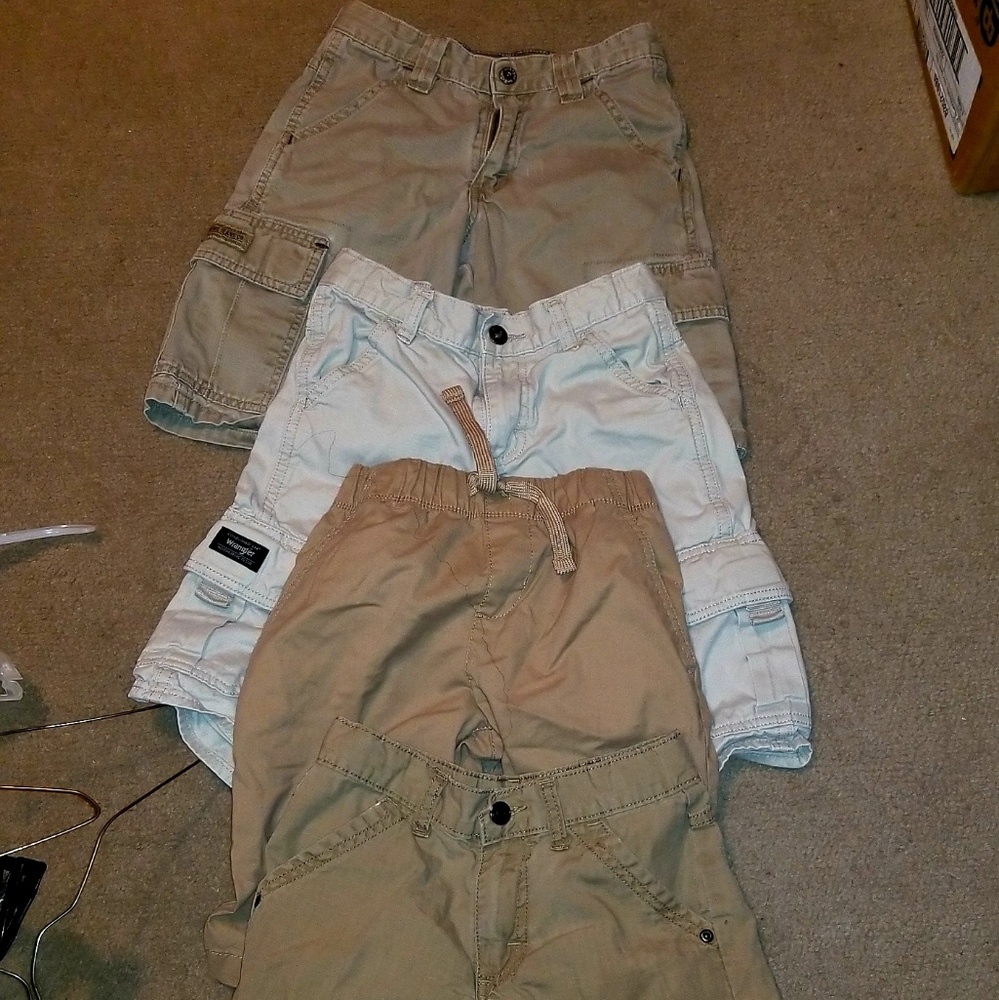 Khaki shorts size 8,my son has out grown them.each pair sold separately.